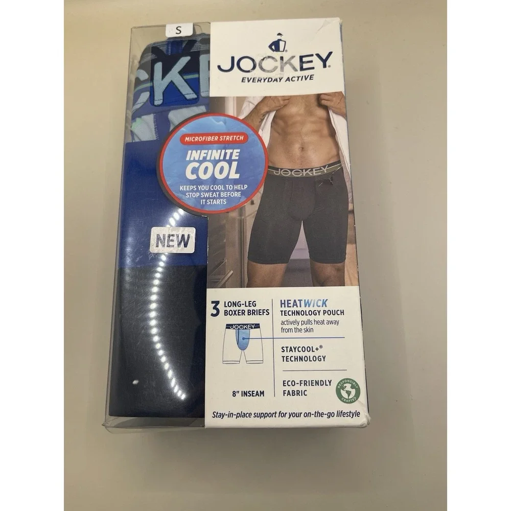 Jockey Men's 3 Pck Long-leg Boxer Briefs 8